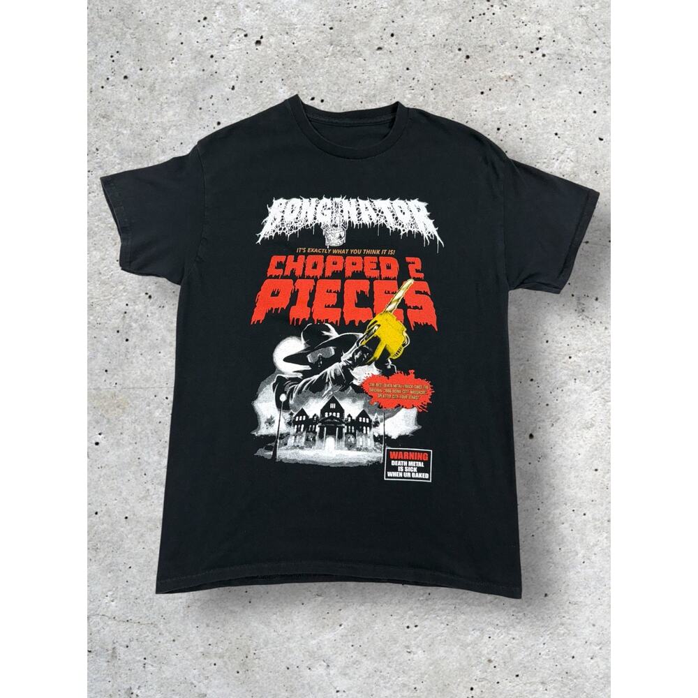 Bonginator T Shirt Men's Size Small Chopped 2 Pieces Death Metal